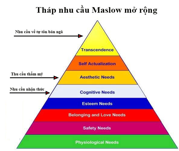 Tháp nhu cầu mở rộng Maslow