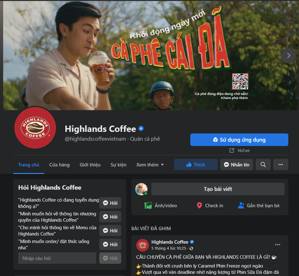 Chiến lược quảng cáo của Highlands Coffee